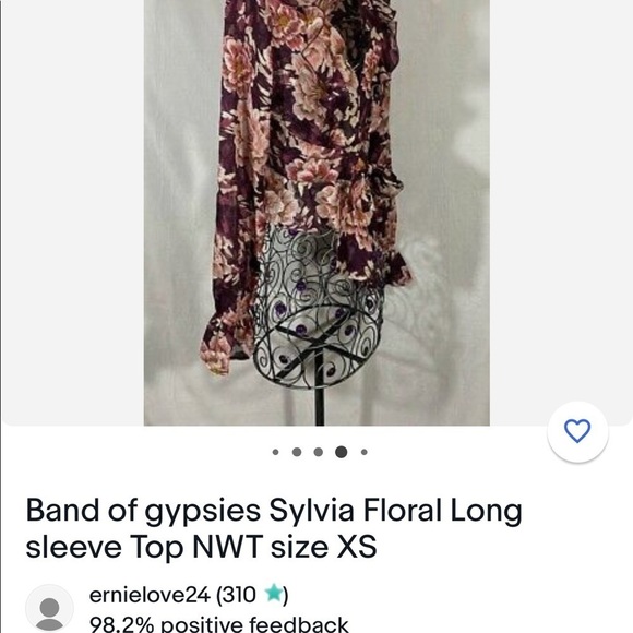 Band of Gypsies Sylvia BlouseNWOT - Picture 10 of 13